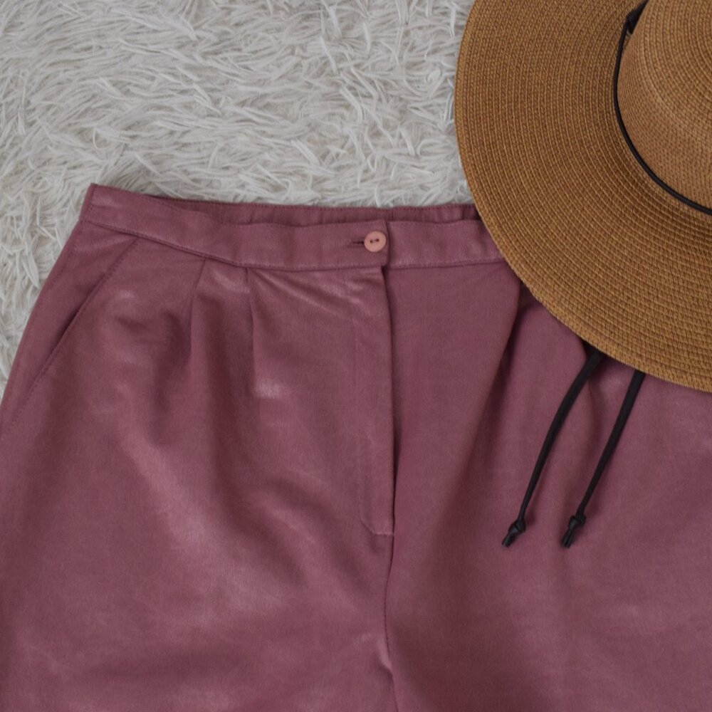Vintage 80s Dusty Rose Trousers‎ by Pierre Lamonte | 34 waist